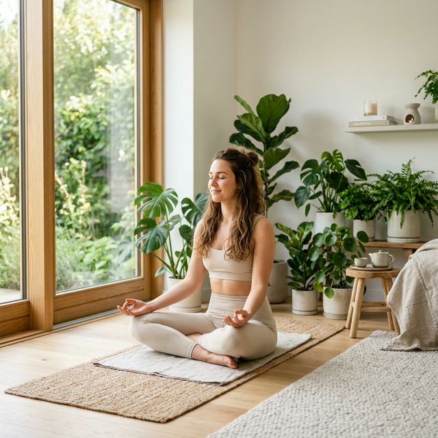 Yoga for stress reduction and healthy hair